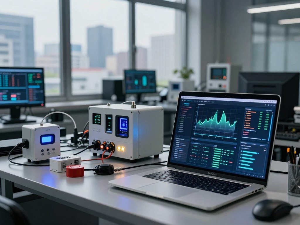 Local inference model analyzing a sensor reading beside equipment Local inference model analyzing a sensor reading beside equipment