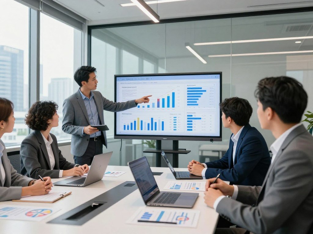 Marketing team checking data sources and integrations for analytics tools Marketing team checking data sources and integrations for analytics tools