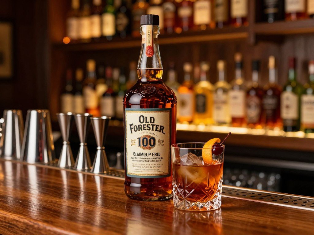 Old Forester 100 and bottled-in-bond bourbon for cocktails