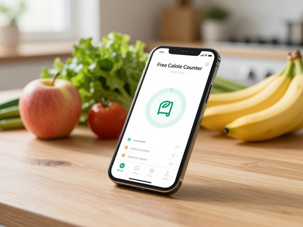 Phone showing a free app plan and food scanner Phone showing a free app plan and food scanner