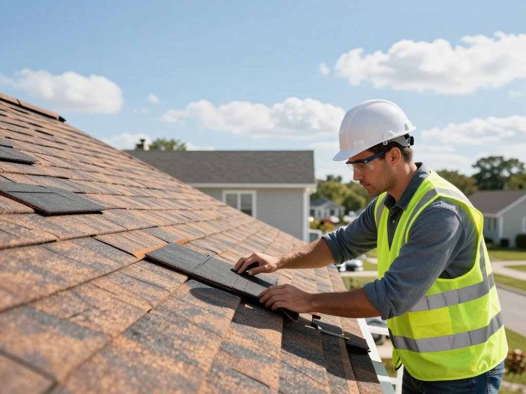 Roofing services include repair, replacement, inspection, and storm work