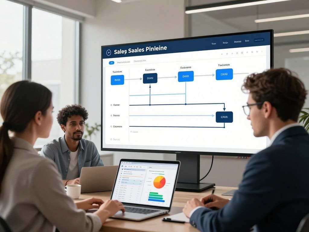 Sales pipeline and customer follow-up tasks in a small team CRM