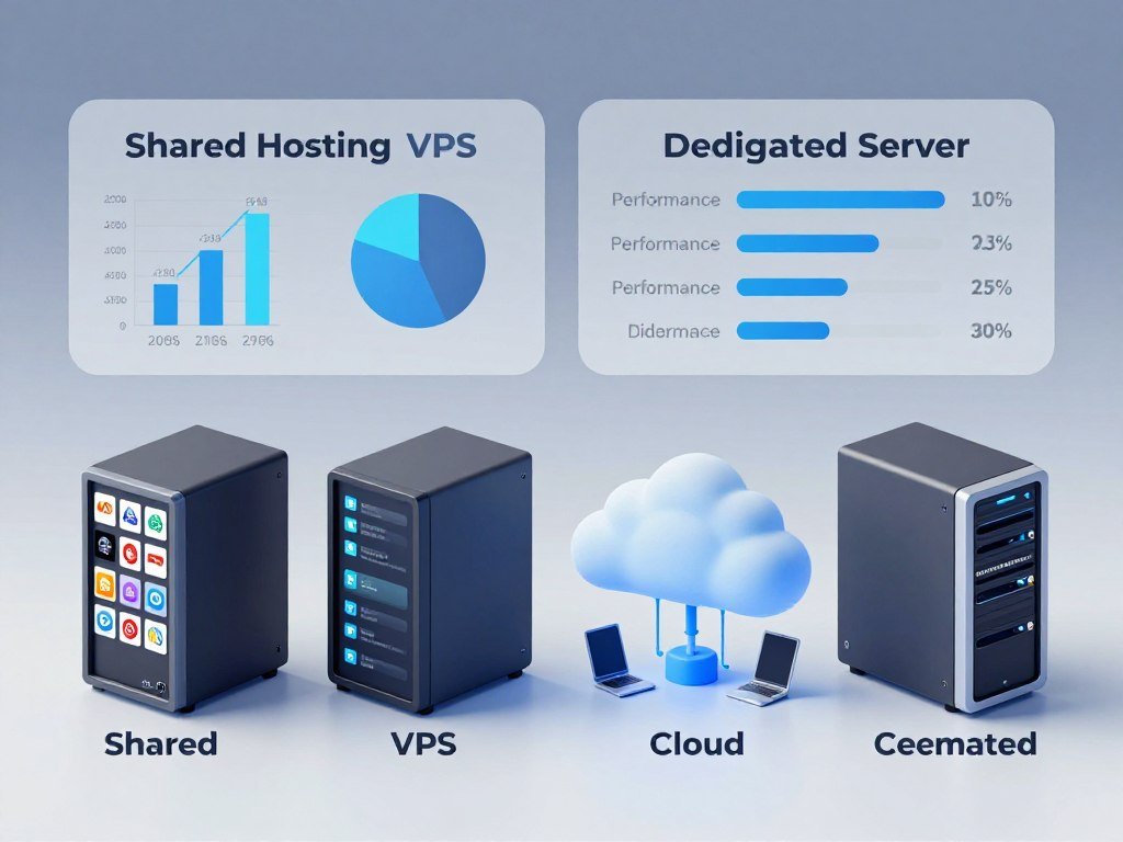 Shared hosting, VPS, cloud, and dedicated server options compared Shared hosting, VPS, cloud, and dedicated server options compared