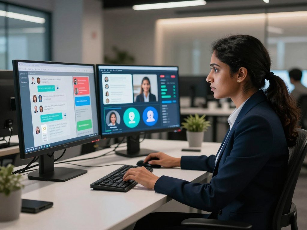 Support agents manage chat email and voice in one chatbot platform Support agents manage chat email and voice in one chatbot platform