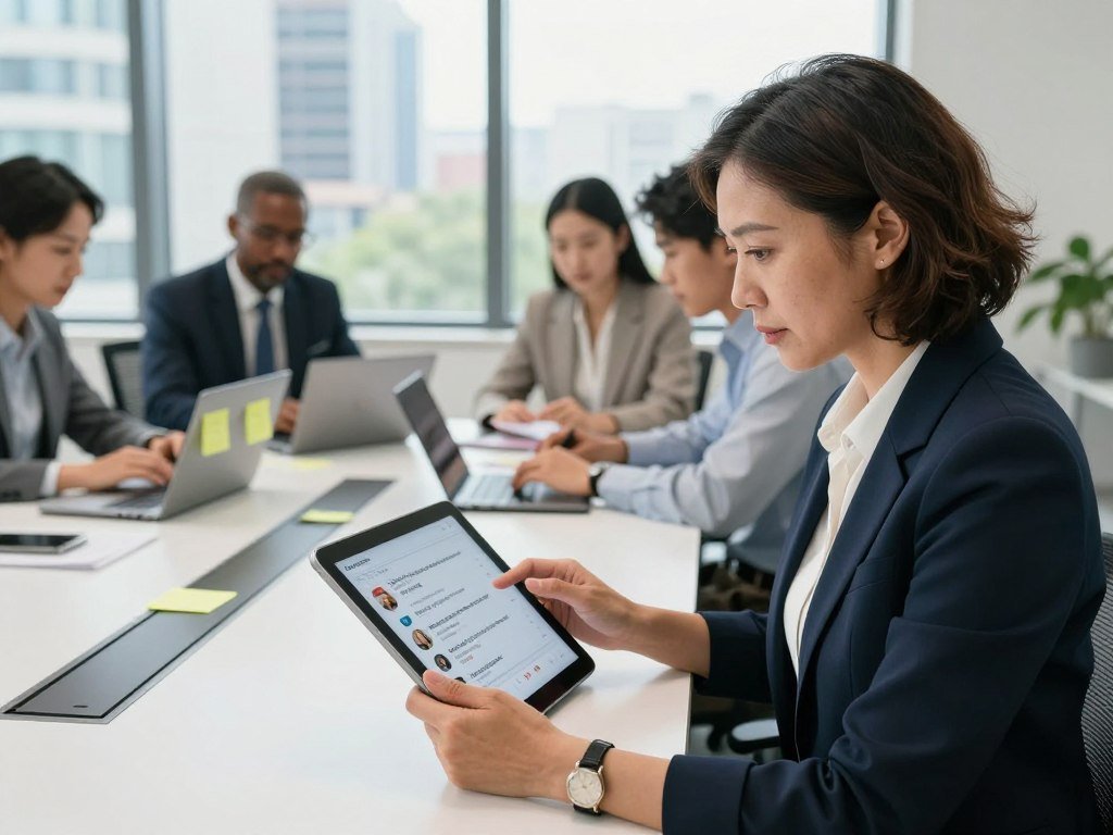 Team lead sorting urgent customer feedback by location Team lead sorting urgent customer feedback by location