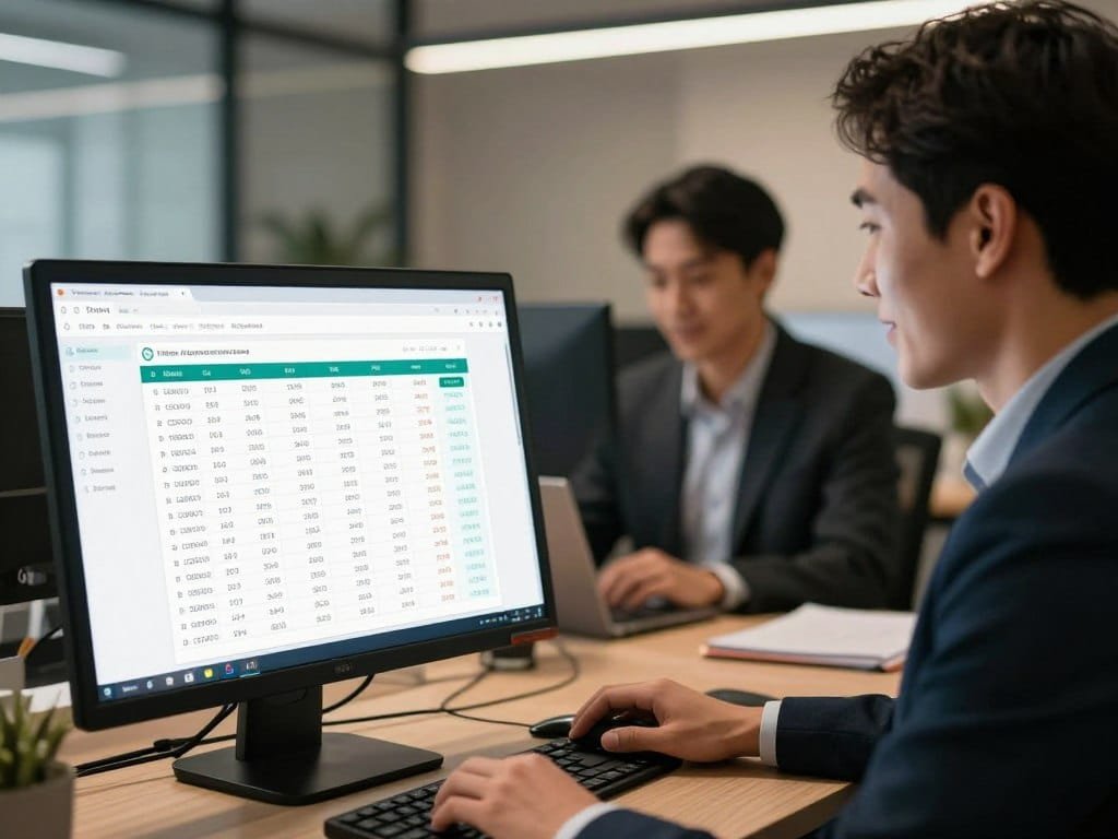 Time attendance records flowing into payroll software