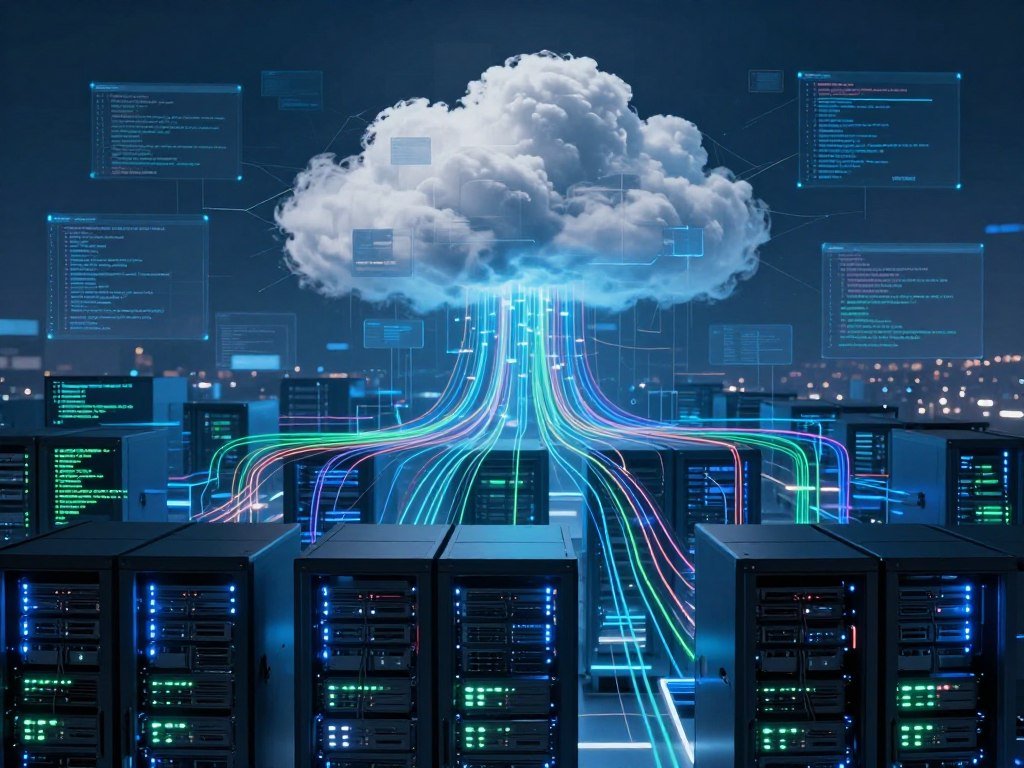 Virtual servers and application code in cloud computing services Virtual servers and application code in cloud computing services